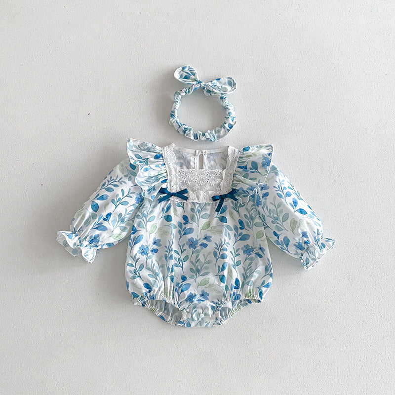 Floral Long Sleeve Lace Jumpsuit