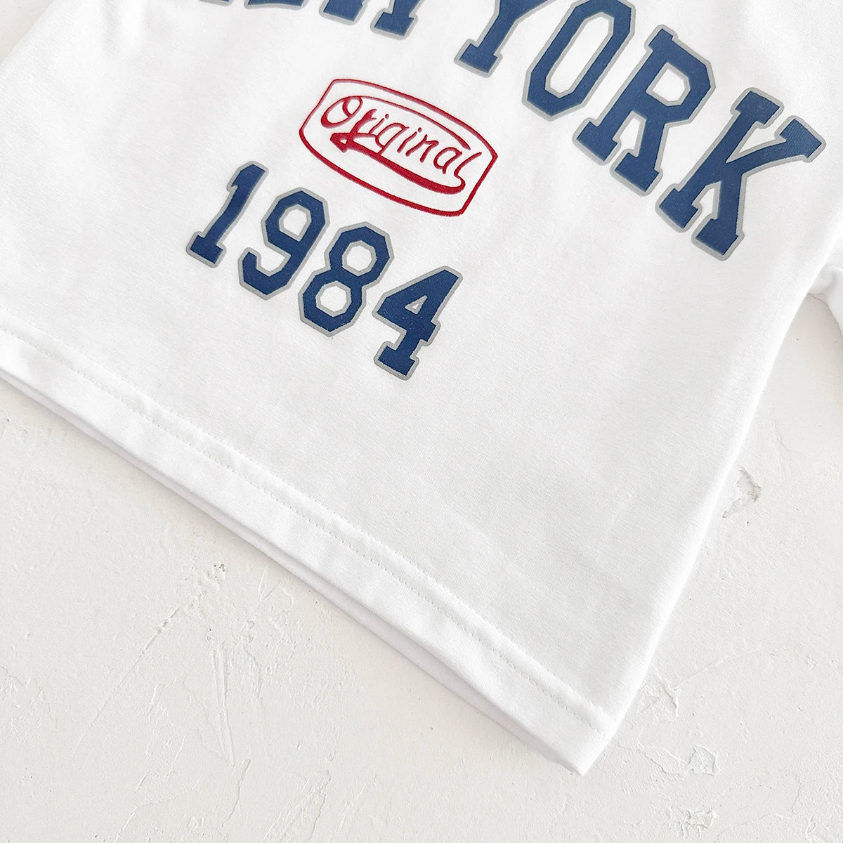 New York Print T-Shirt & Bars Shorts Set