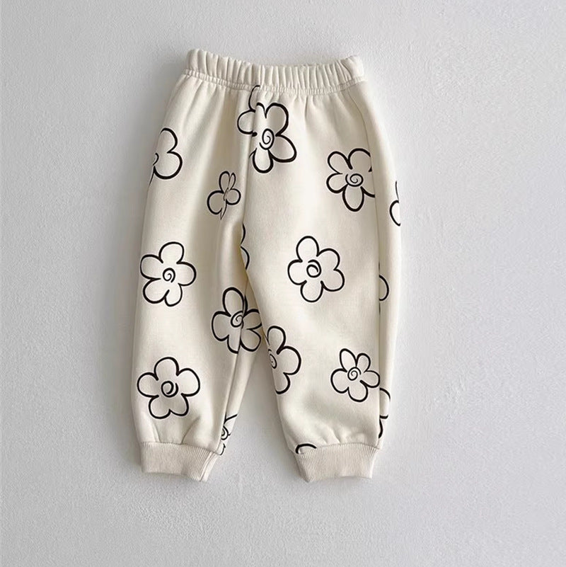 Floral Round Neck Pajamas