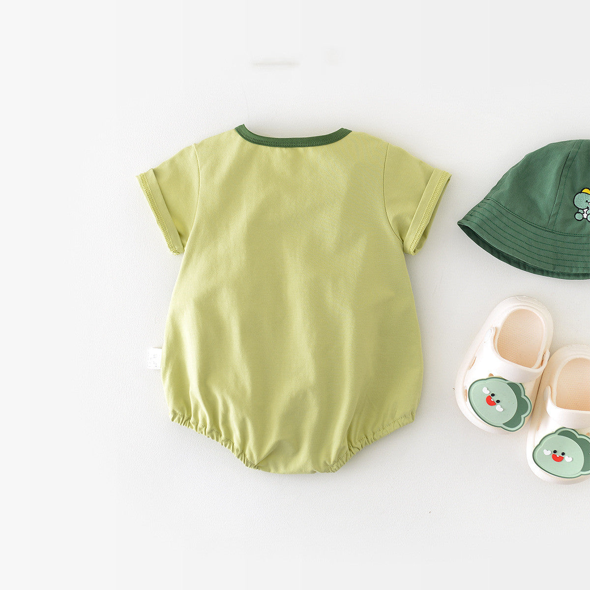 Cartoon Dinosaur Full Moon Jumpsuit For Infants And Young Children Going Out