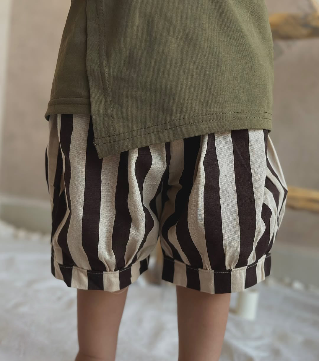 Casual Striped Short & Tees