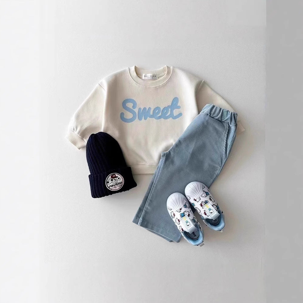 Letter Pattern Sweater