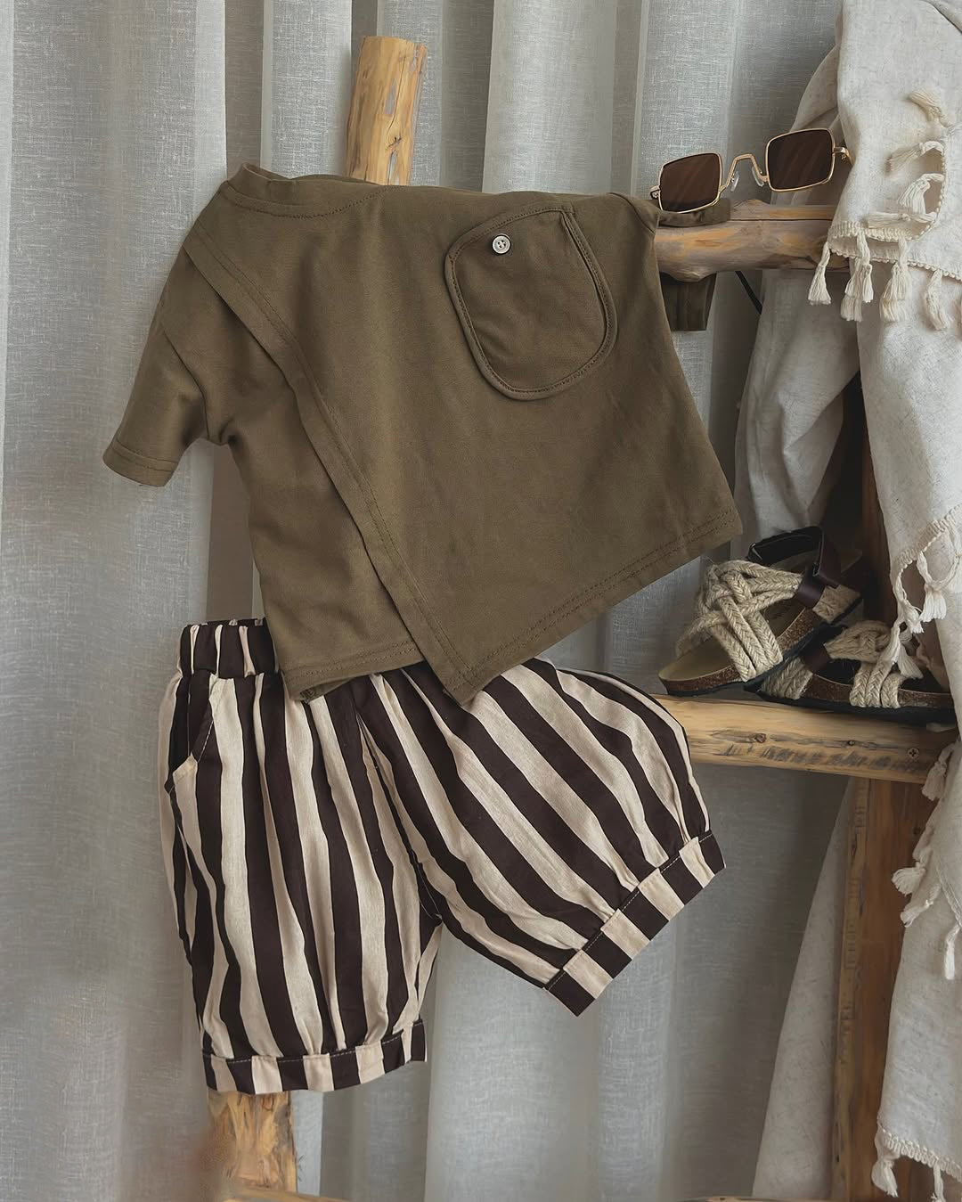 Casual Striped Short & Tees