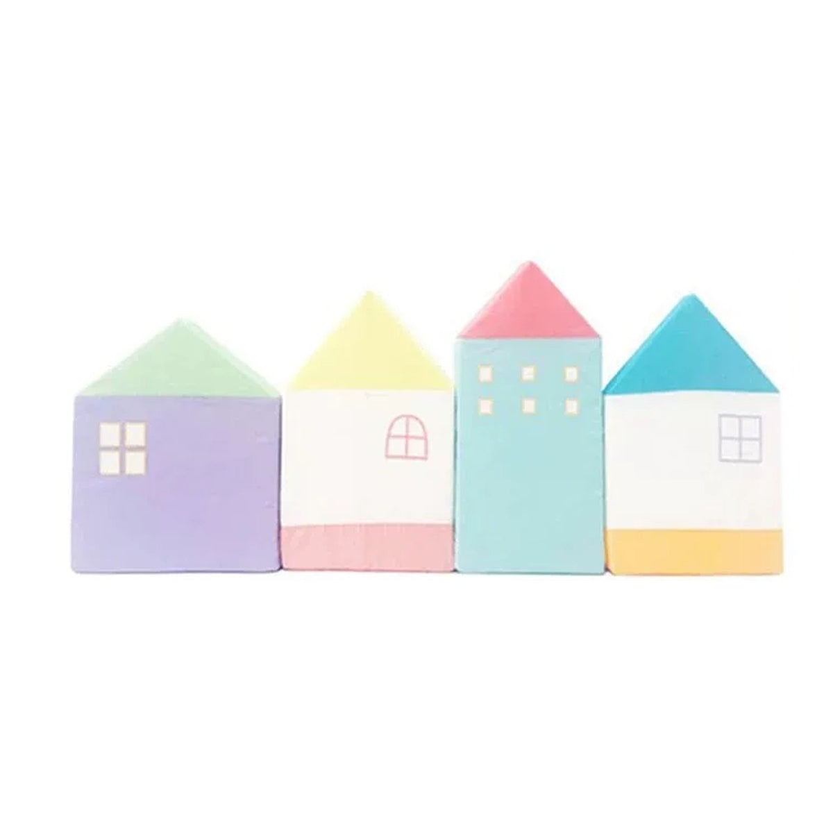 Macaron pastel set of four house cushions