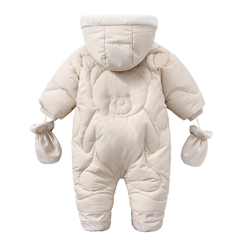 Panda Snuggles Hooded Baby Snowsuit