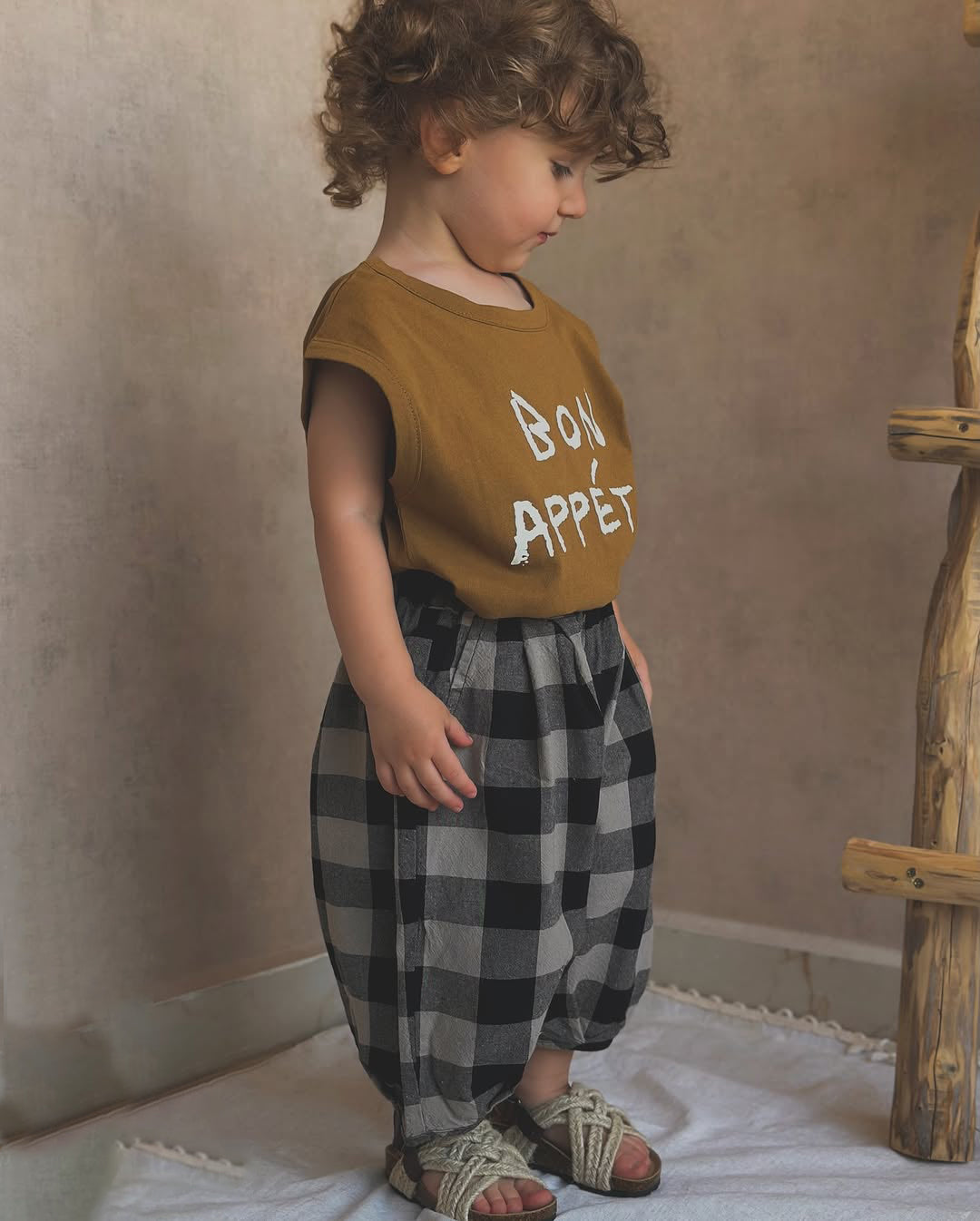 Puffy Check Pants