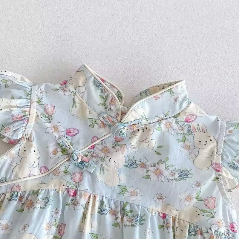 Baby Girl Rabbit Romper