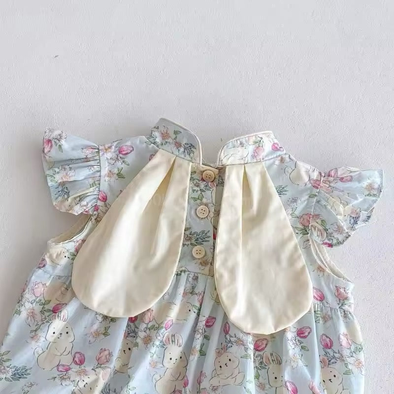Baby Girl Rabbit Romper