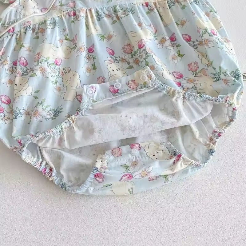 Baby Girl Rabbit Romper
