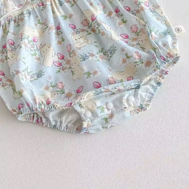 Baby Girl Rabbit Romper