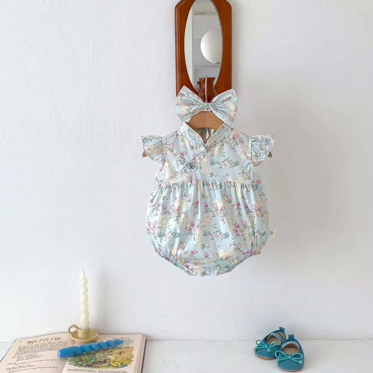 Baby Girl Rabbit Romper