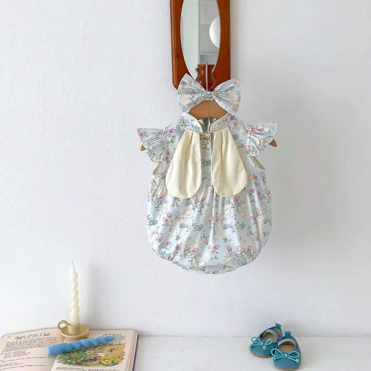 Baby Girl Rabbit Romper