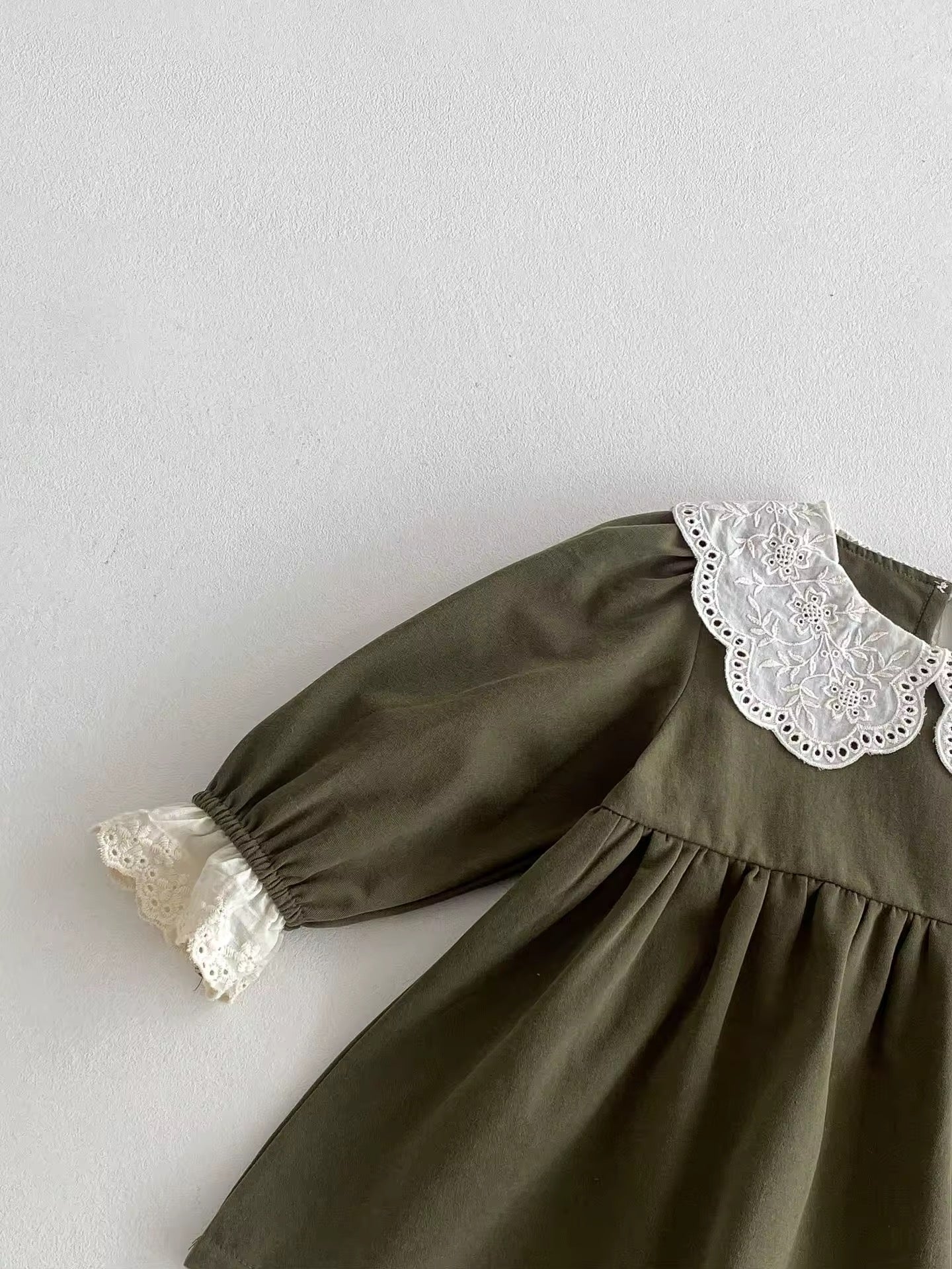 Lace Collar Little Princess Dress