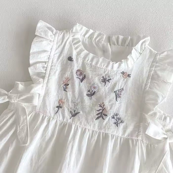 Embroidery Floral Romper