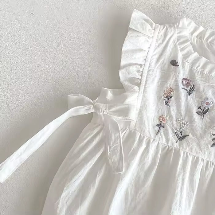 Embroidery Floral Romper
