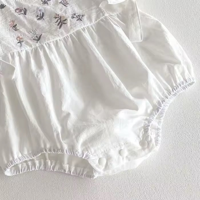 Embroidery Floral Romper