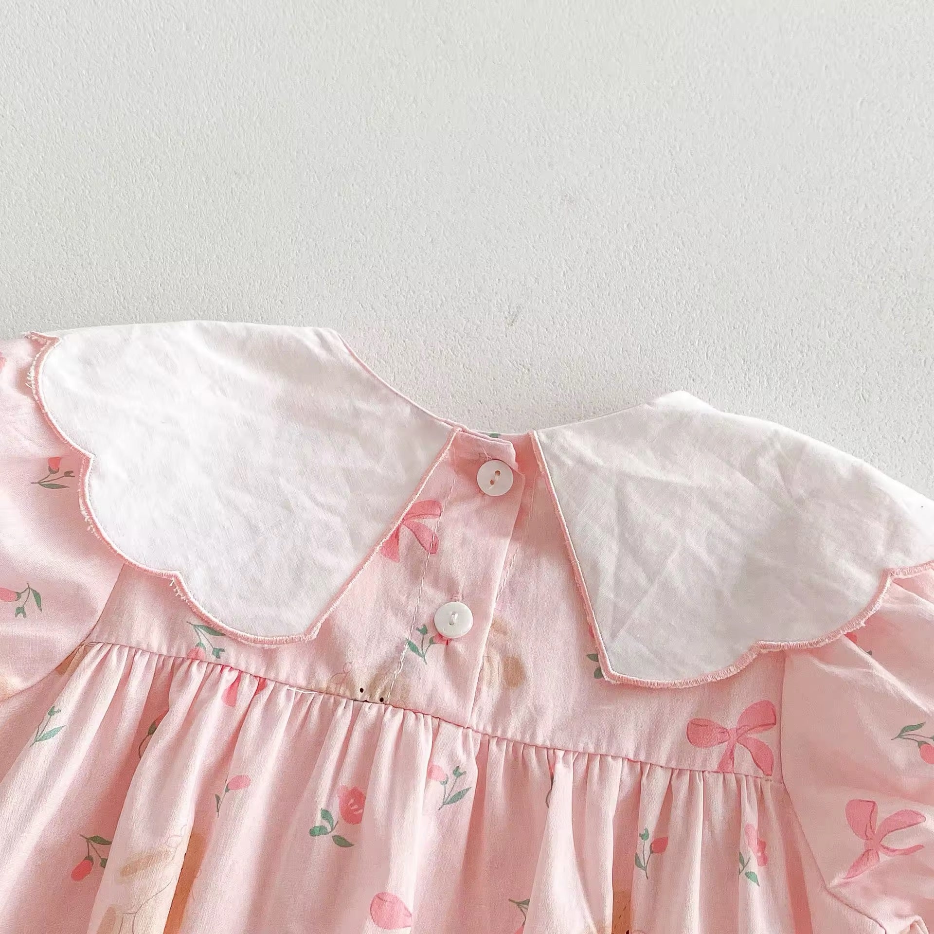 🌸 Soft Pink Romper – Adorable & Comfy!