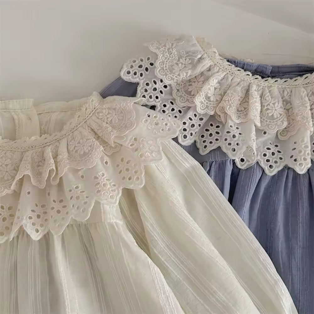 Baby Girl Princess Style Outing Bottoming Shirt