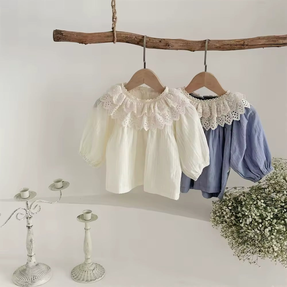 Baby Girl Princess Style Outing Bottoming Shirt