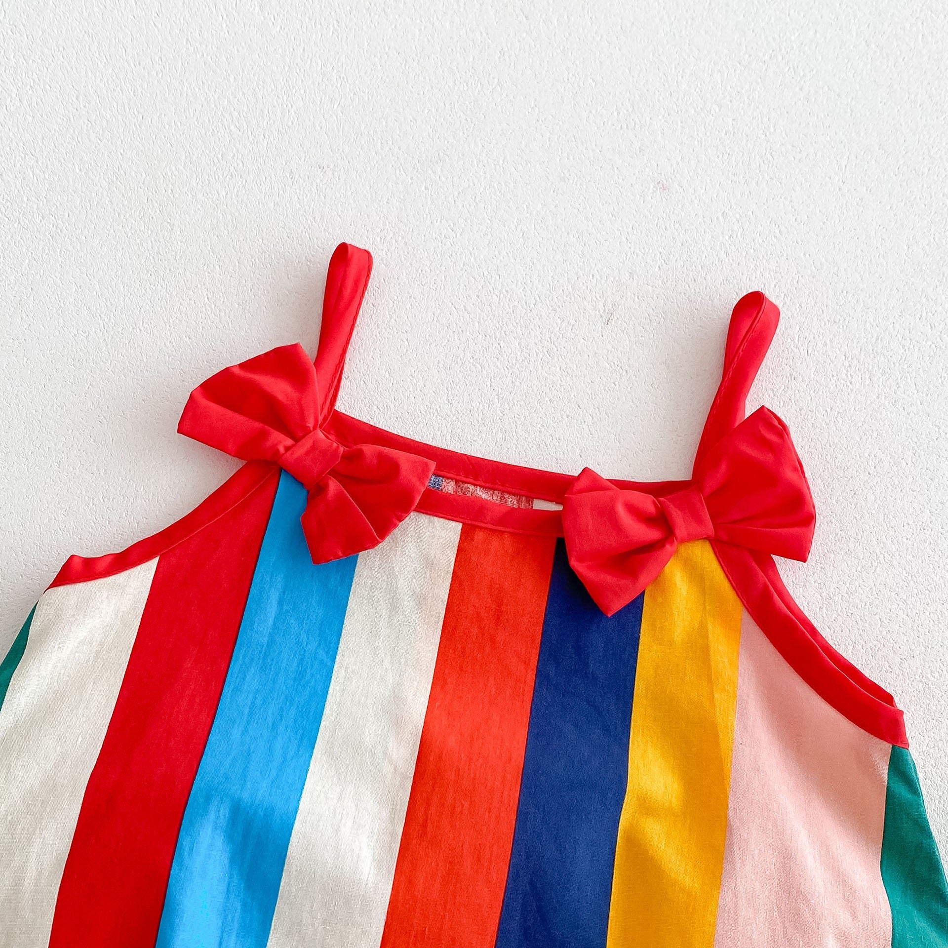 Carnival Stripe Bow Romper 🎨