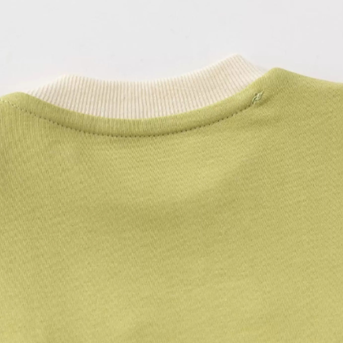 Back detail of the faux two-piece baby romper