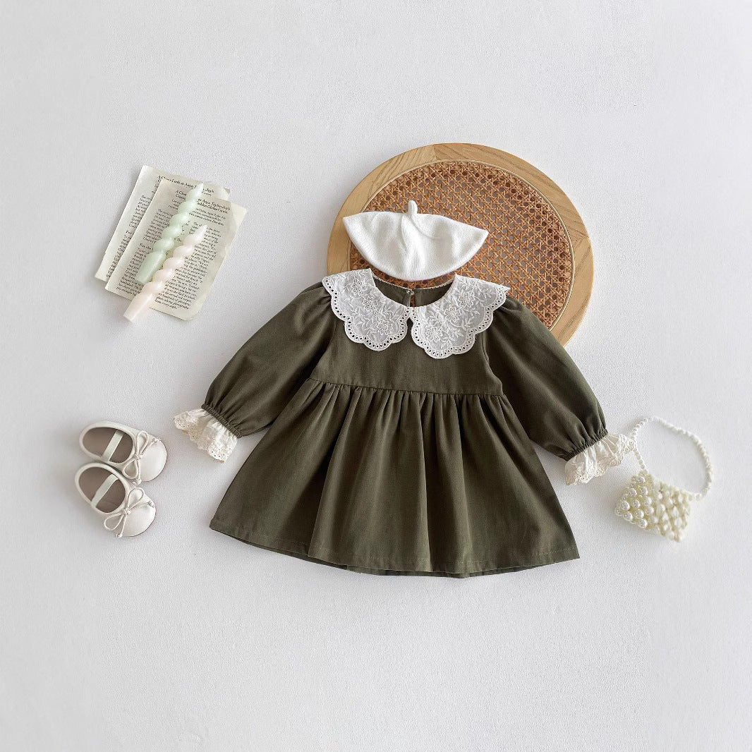 Lace Collar Little Princess Dress