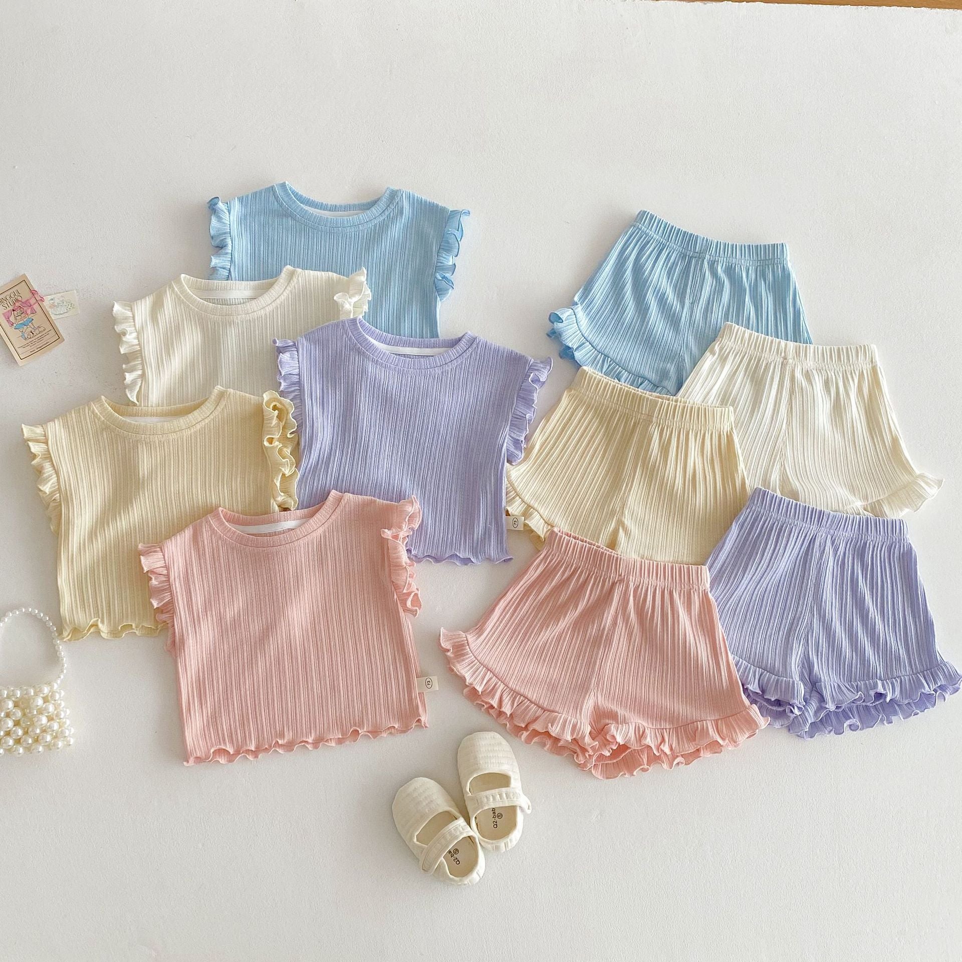 Pastel Dreams Ribbed Set