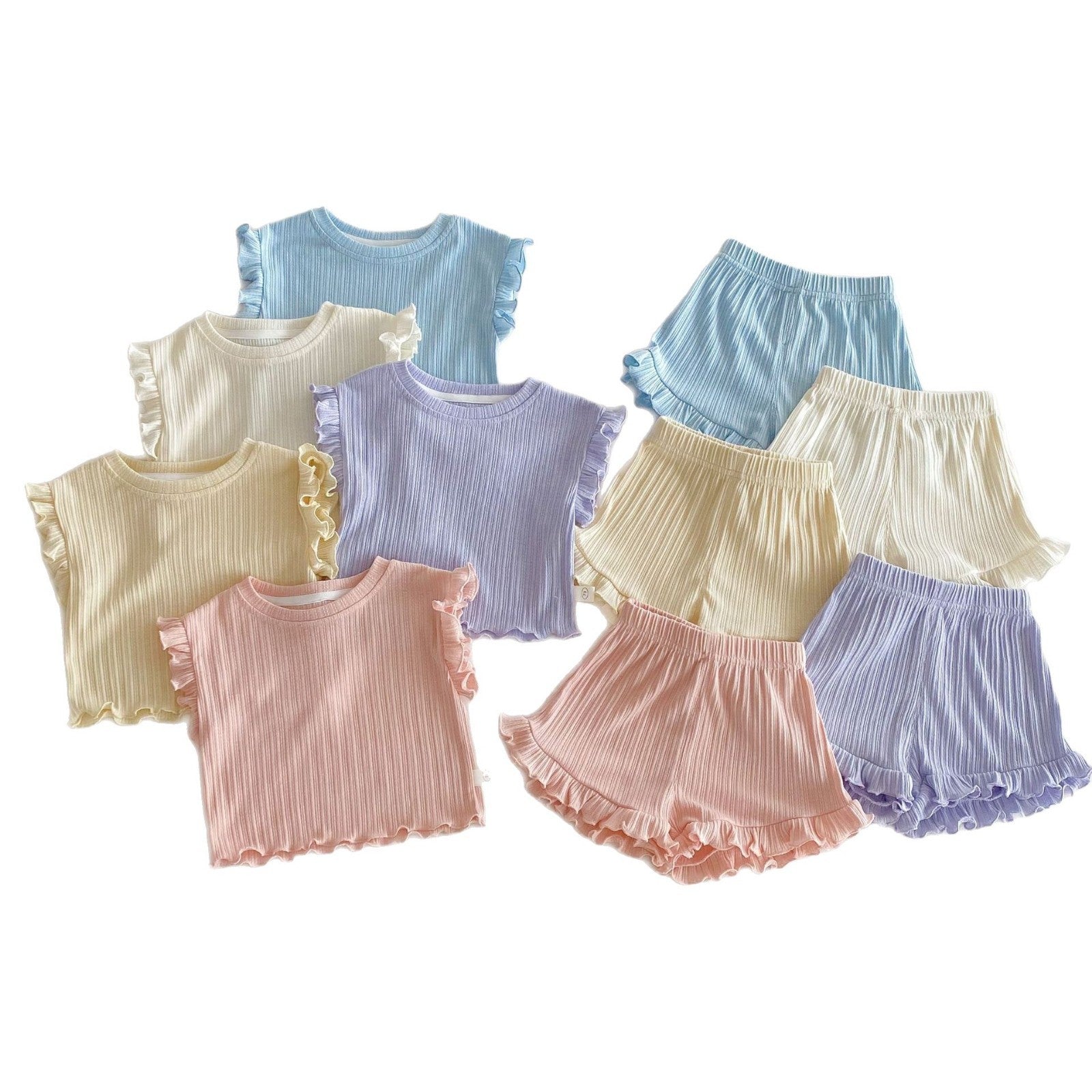 Pastel Dreams Ribbed Set