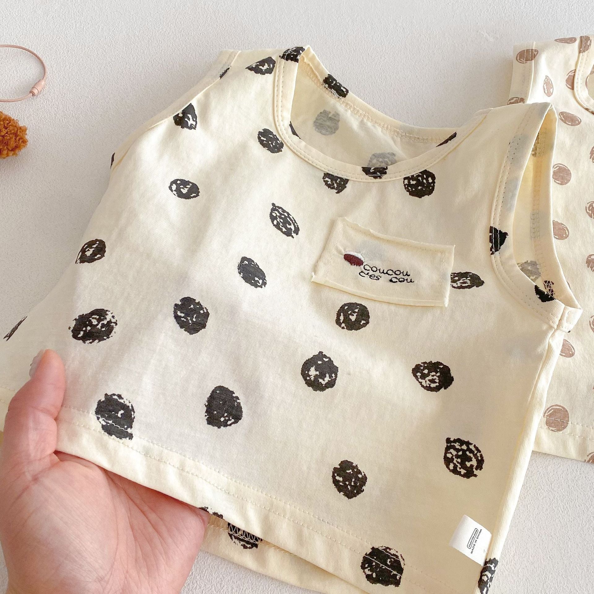 Fashion Camisole Solid Color Shorts Two-piece Set