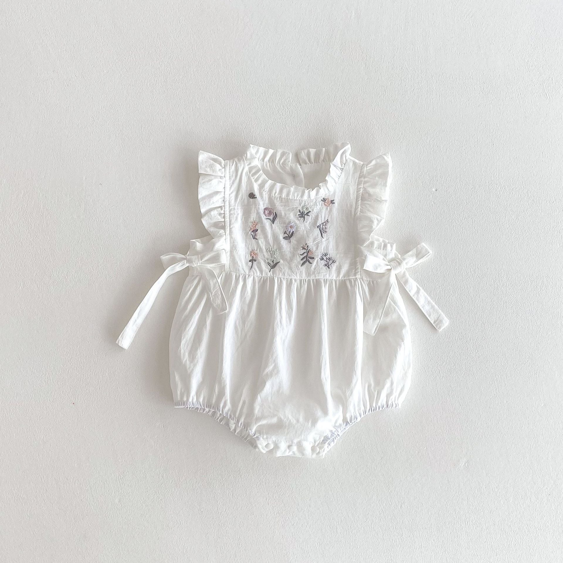Embroidery Floral Romper