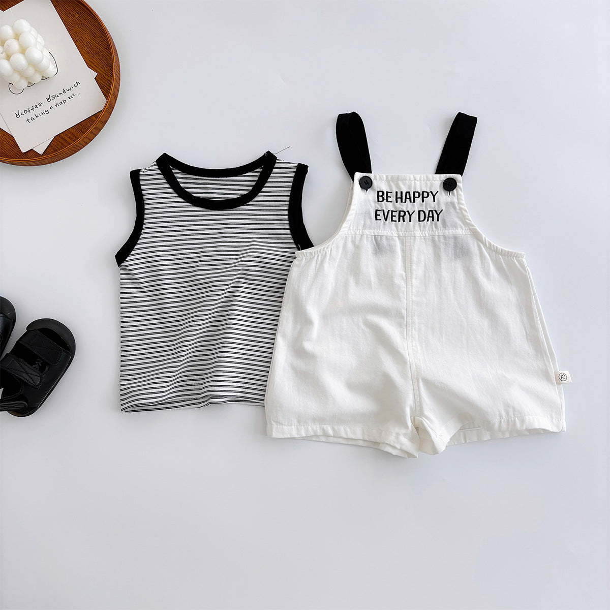 Infant Boys And Girls Fashion Out Two-piece Set