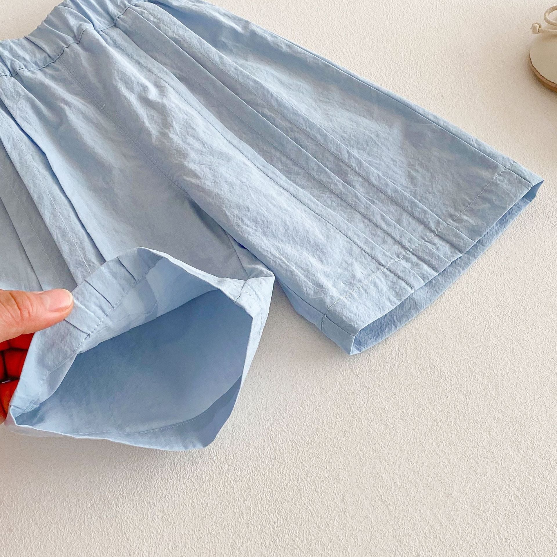 Children's Solid Color Casual Pants Two-piece Set