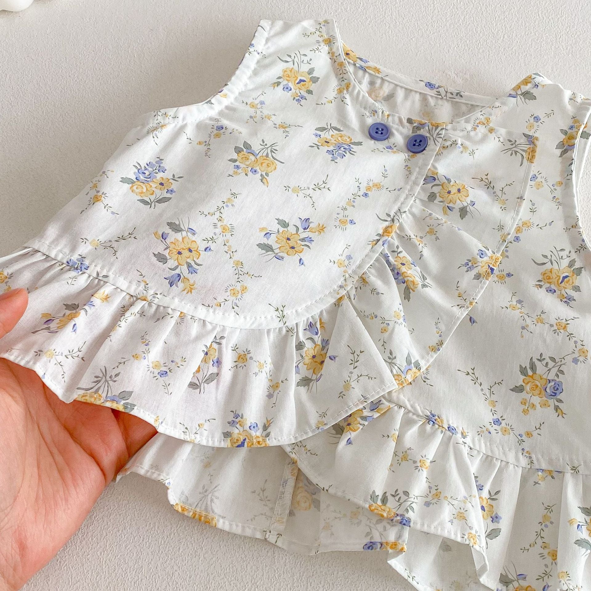 Children's Solid Color Casual Pants Two-piece Set