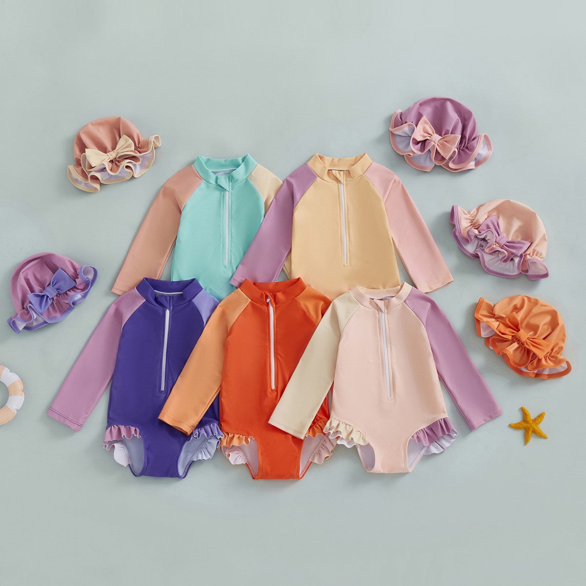 Sunshine Ruffle Swim Set