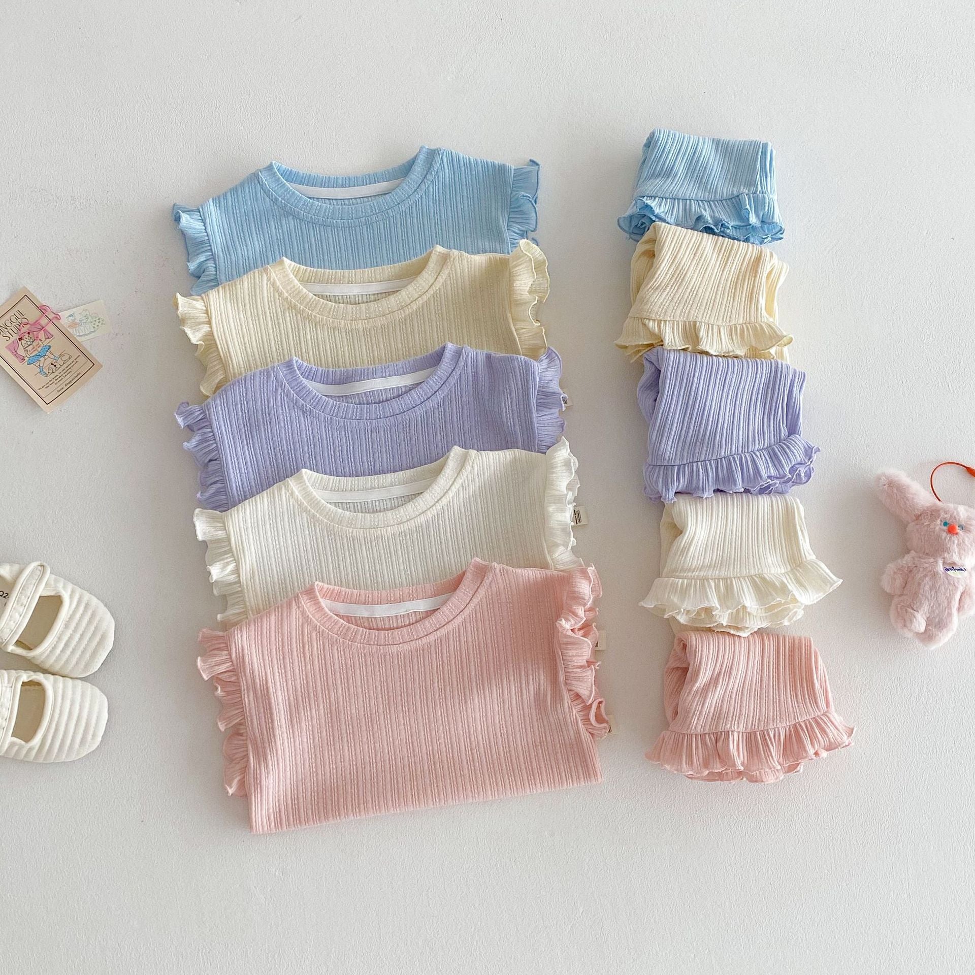 Pastel Dreams Ribbed Set