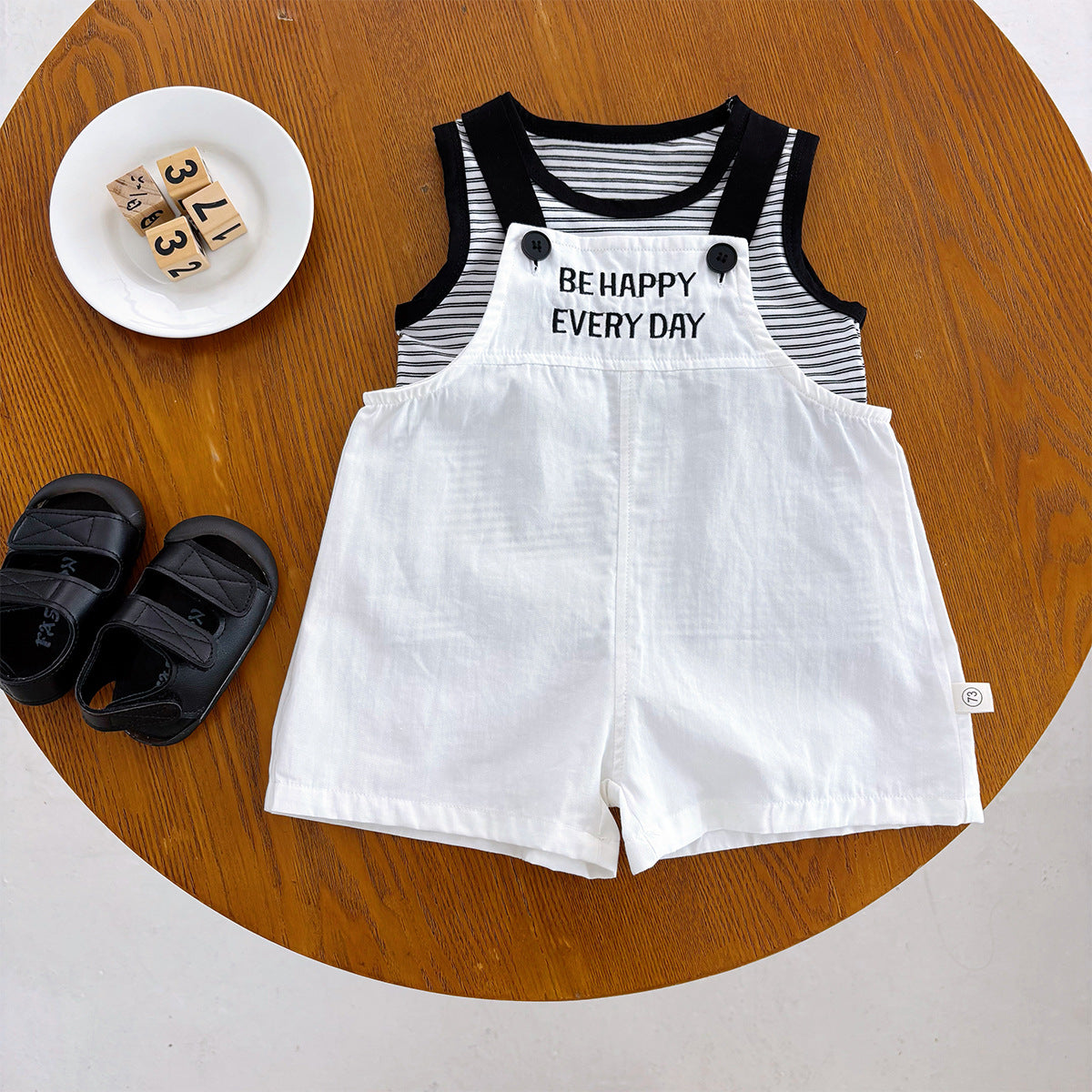 Infant Boys And Girls Fashion Out Two-piece Set