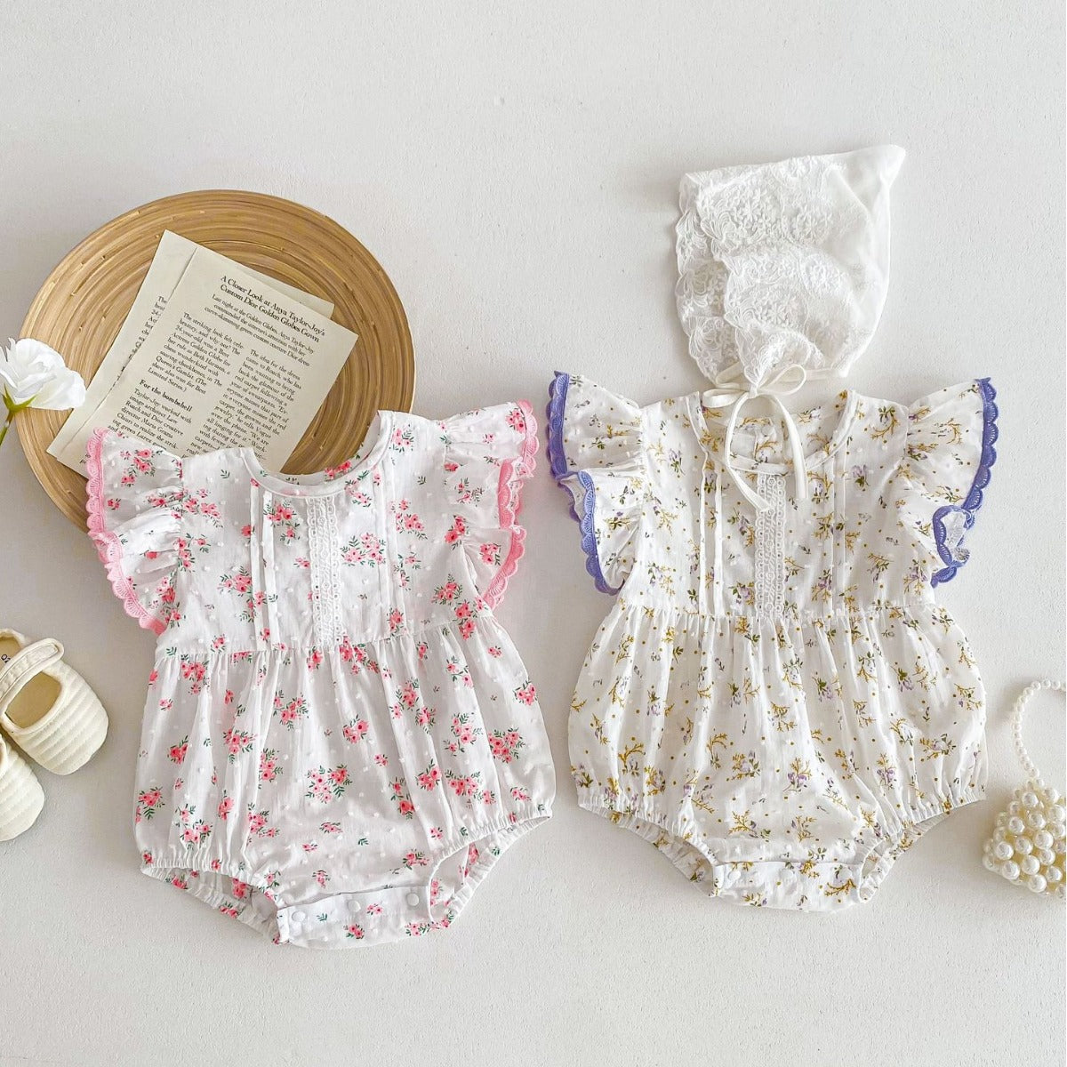 Baby Girl Cotton Rompers