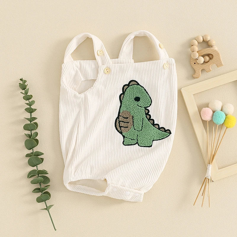 Dinosaur Embroidered Summer Jumpsuits