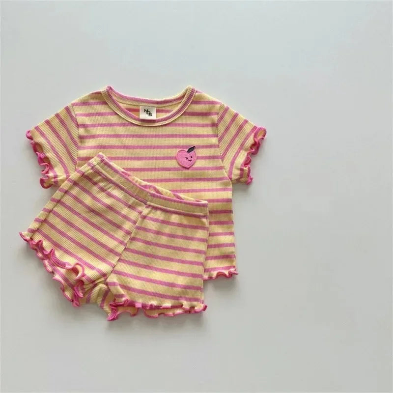 Fruits Printed Short Sleeve Set