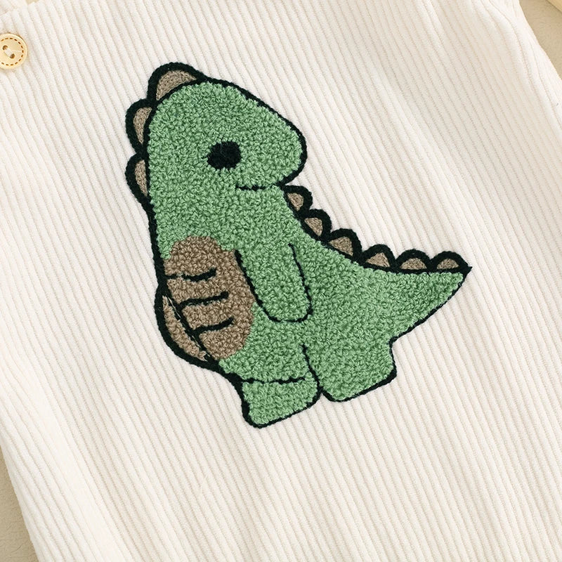 Dinosaur Embroidered Summer Jumpsuits