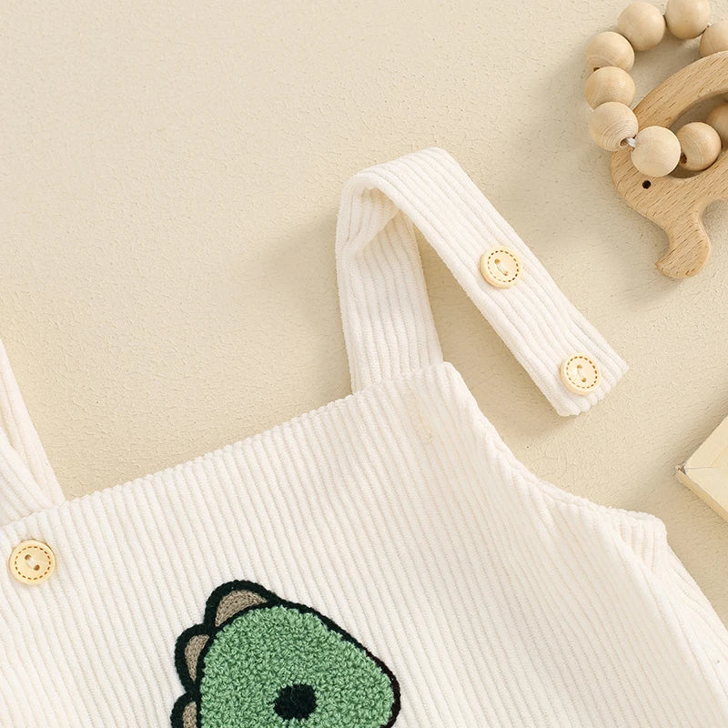Dinosaur Embroidered Summer Jumpsuits