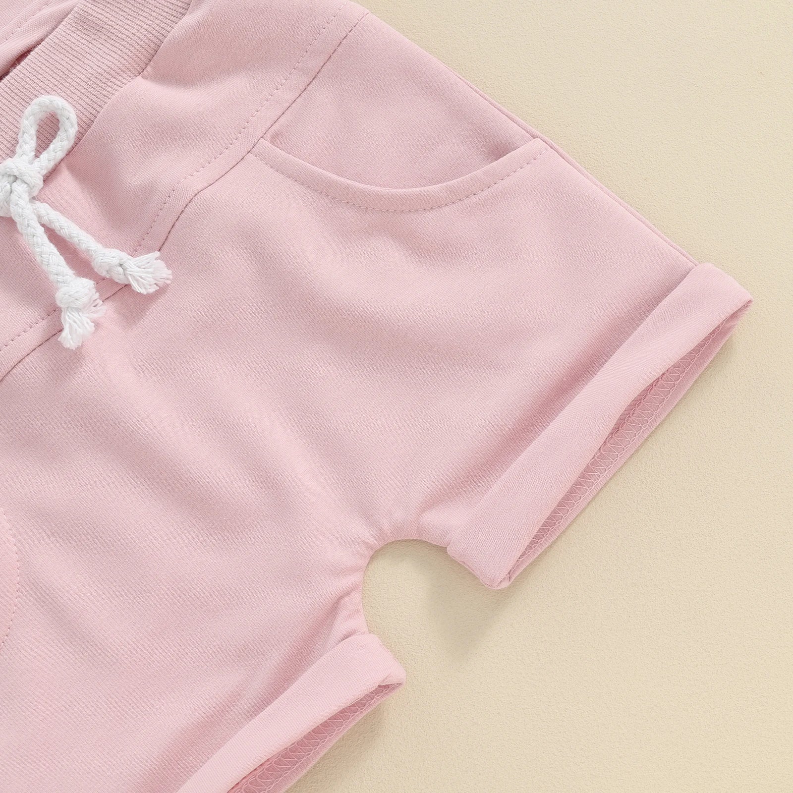 Fuzzy Heart T-Shirt & Shorts Set