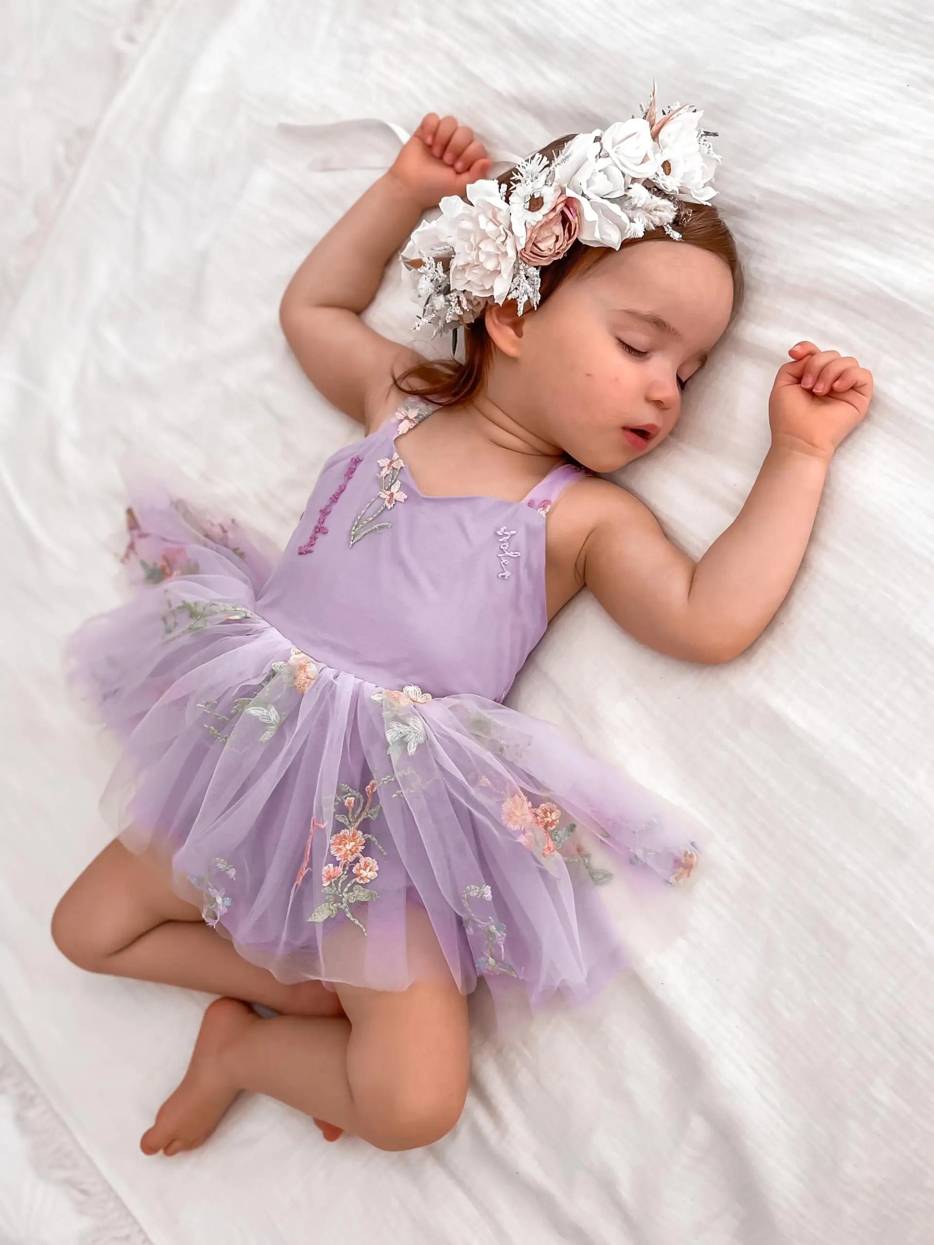 ELLE Tulle & Satin Floral Ropmer