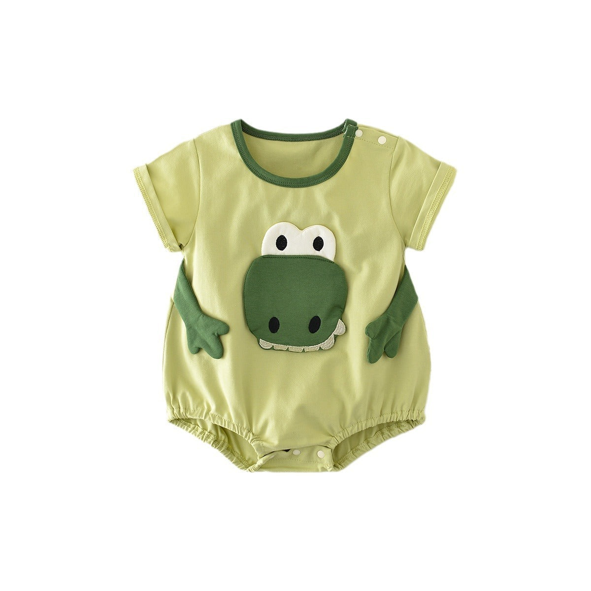 Cartoon Dinosaur Full Moon Jumpsuit For Infants And Young Children Going Out