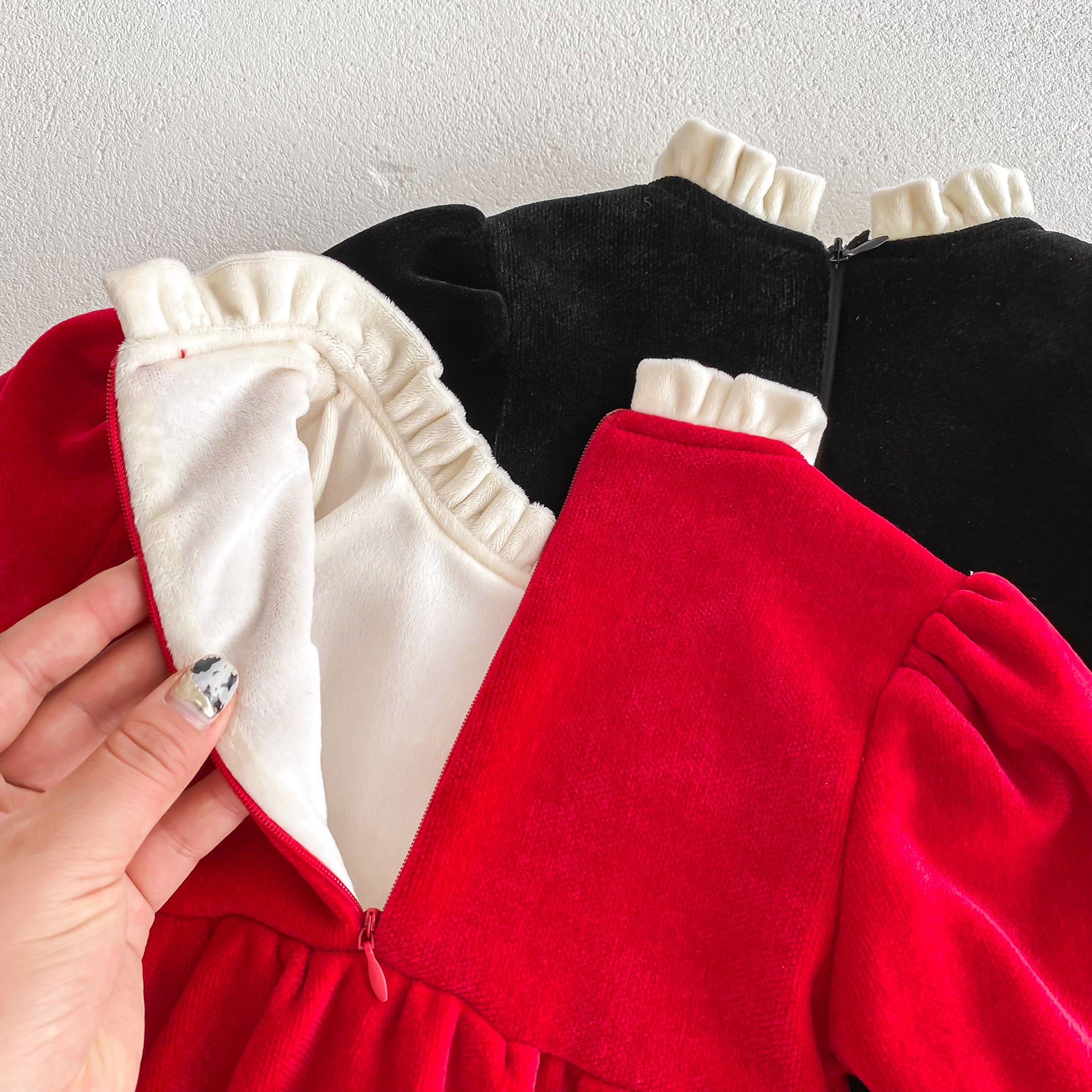 Baby Jumpsuit Winter Sweet Fleece-lined Romper