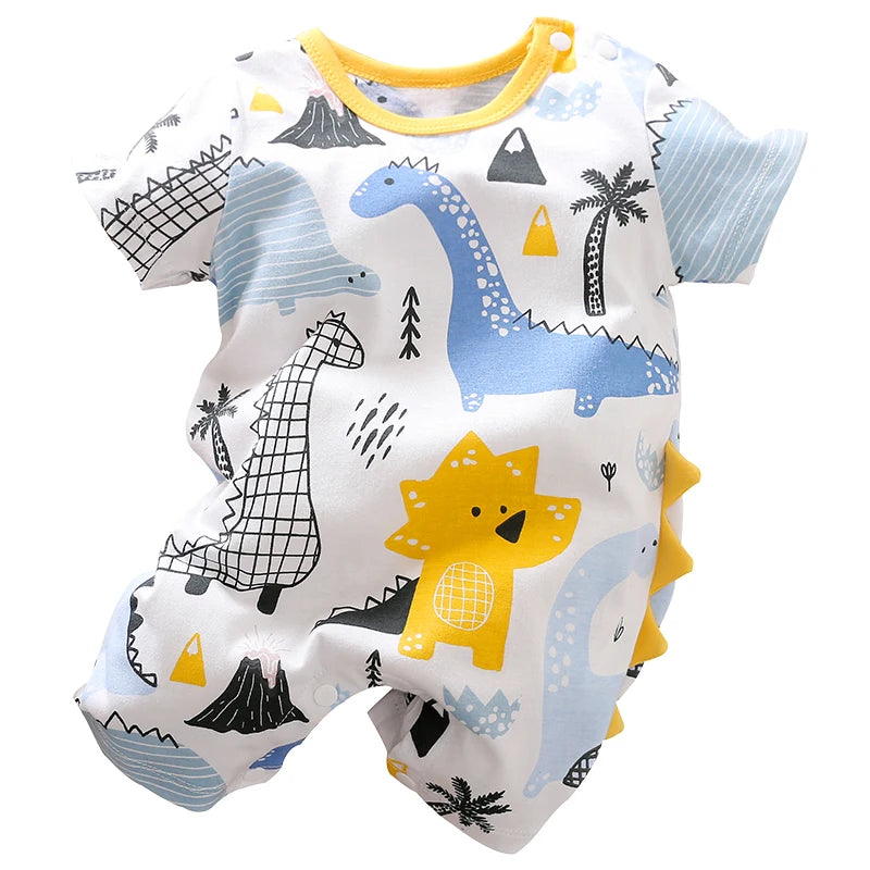 Dinosaur romper on white background