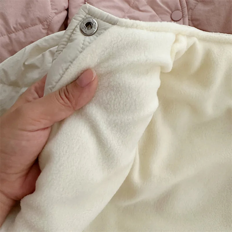 Hand showing thick fleece lining