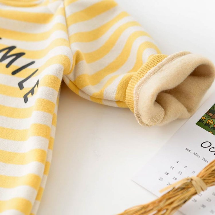 HAPPY SMILE Banana Dot/Striped Romper