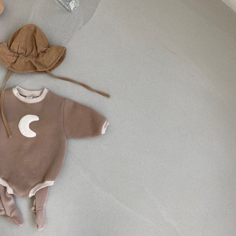 Crescent Fleece Lined Romper