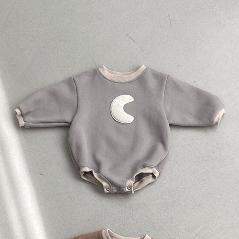 Crescent Fleece Lined Romper